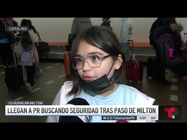 ⁣Cientos de boricuas regresan a Puerto Rico huyendo de Milton