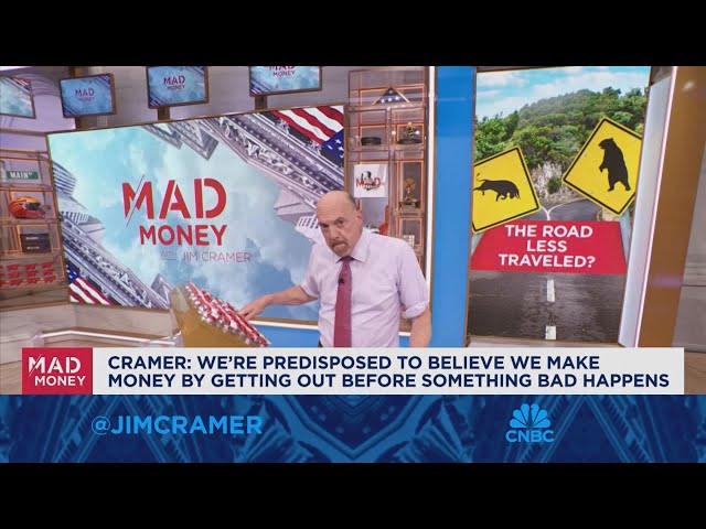 ⁣We are made to believe we make money by getting out before something bad happens, says Jim Cramer