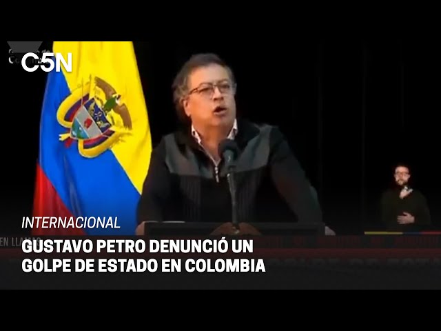 ⁣TENSIÓN en COLOMBIA: GUSTAVO PETRO denunció un GOLPE de ESTADO