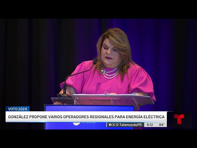 ⁣Jenniffer González propone varios operadores para energía eléctrica