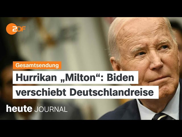 ⁣heute journal vom 08.10.2024 Joe Biden, SPD-Generalsekretär, Erfolgsmodell Toyota