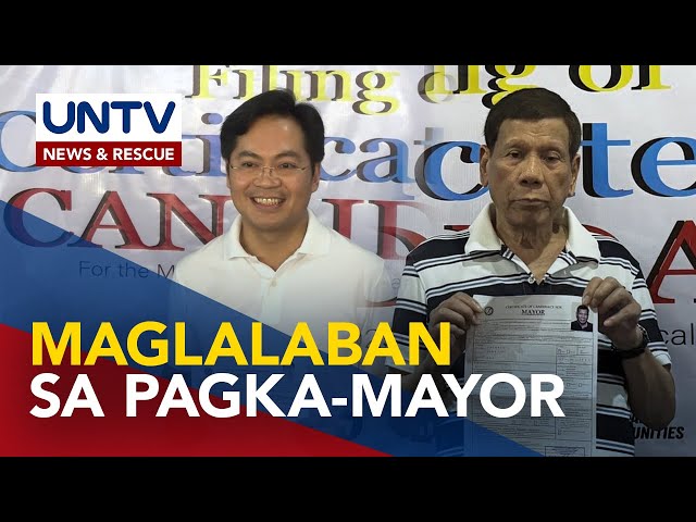 ⁣Labanang Duterte-Nograles sa mayoralty race sa Davao City, inaasahang magiging mahigpit