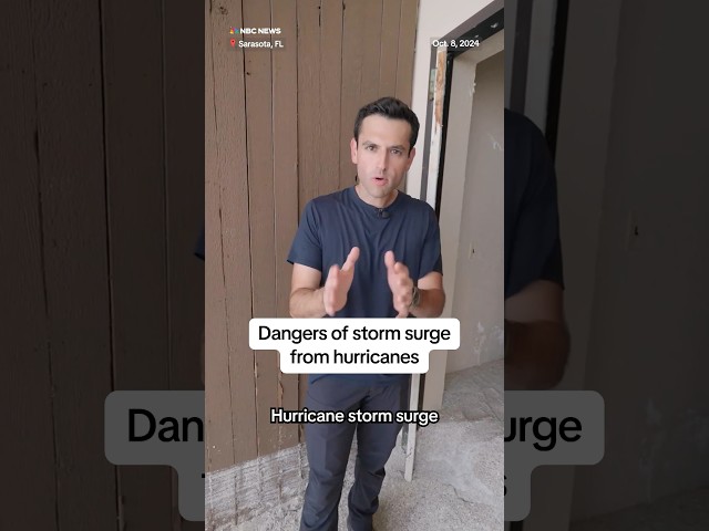 ⁣Dangers of storm surge from hurricanes