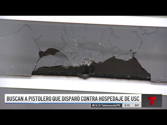 ⁣Enmascarado dispara contra hospedaje de atletas de la Universidad del Sagrado Corazón