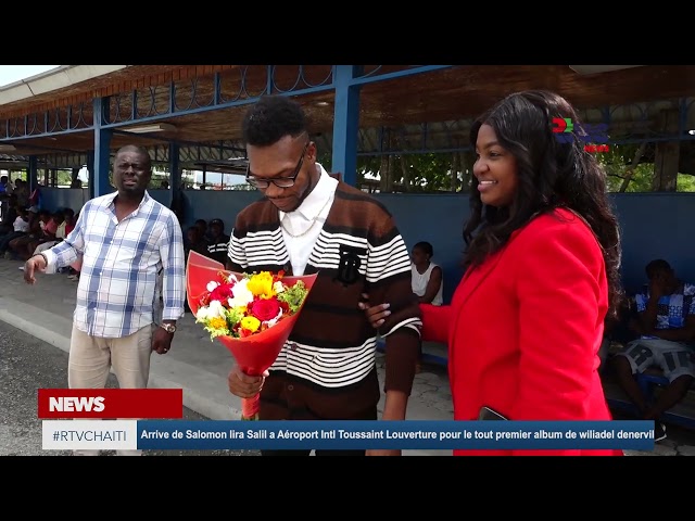 ⁣Arrive de Salomon liraSalil a Aéroport Toussaint Louverture pour le tout premier album de williadel