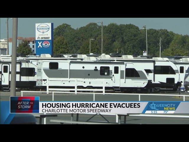 ⁣Intersection of hurricane escapees and NASCAR fans at Charlotte Motor Speedway