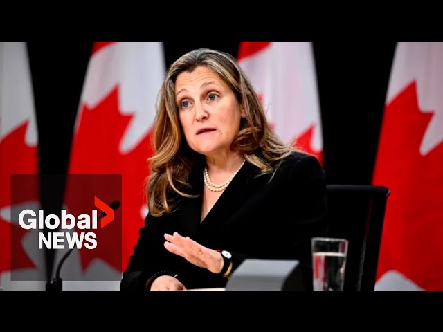 ⁣Freeland rules out ending Parliament session as Liberals fight to survive