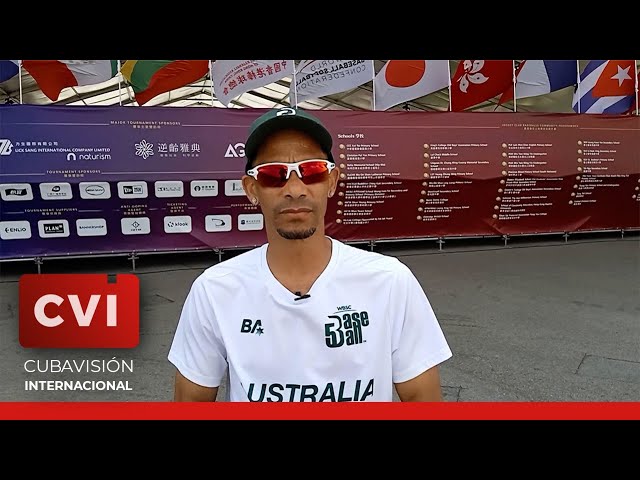 ⁣Enrique es un cubano que representa a Australia en la Segunda Copa Mundial de Baseball5