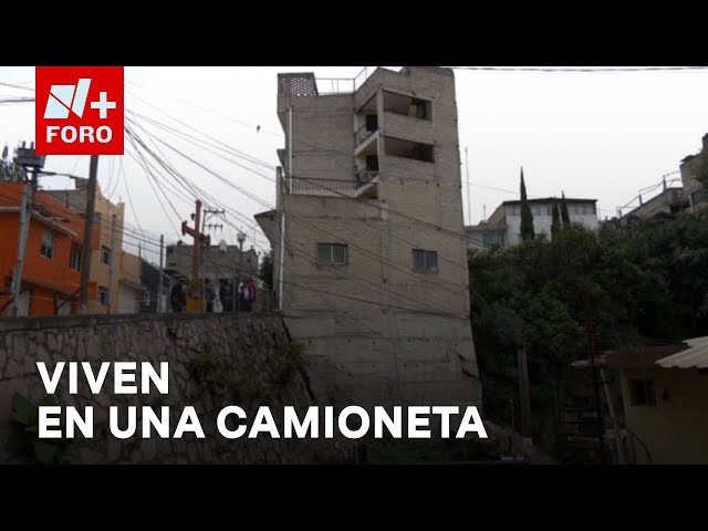 Así viven familias desalojadas por edificio a punto de colapsar en Naucalpan - Las Noticias