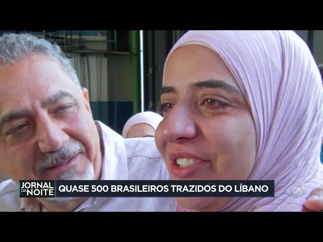 ⁣Quase 500 brasileiros trazidos do Líbano