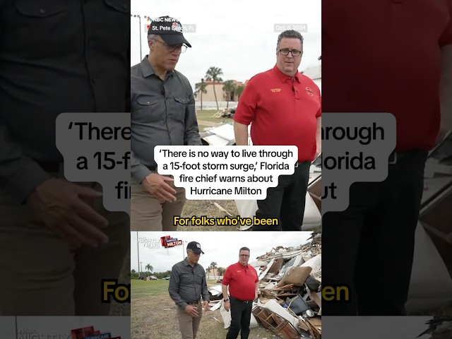 ⁣Florida fire chief warns about hurricane Milton dangers ￼