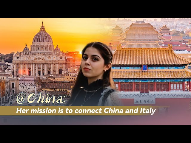 ⁣@China: Her mission is to connect China and Italy