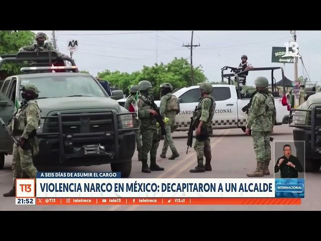 ⁣Alcalde de ciudad mexicana fue decapitado tras seis días en el cargo