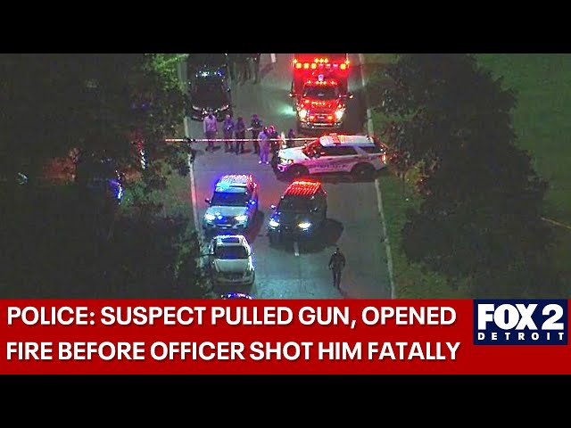 ⁣Police: Suspect pulled gun, opened fire before officer shot back, killing him