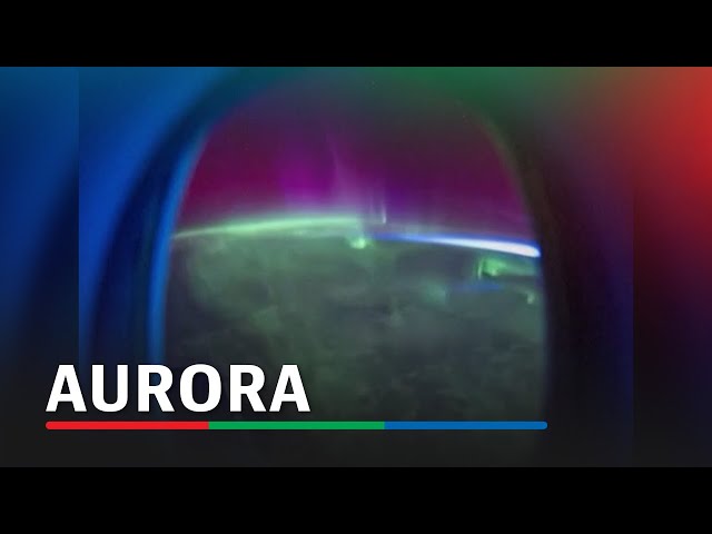 ⁣NASA time lapse video of red and green aurora