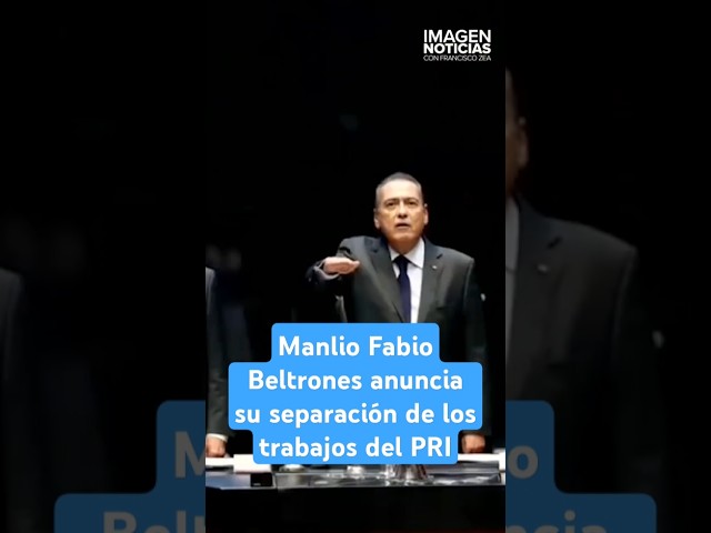 ⁣Manlio Fabio Beltrones anuncia su separación de los trabajos del PRI | Shorts | Zea