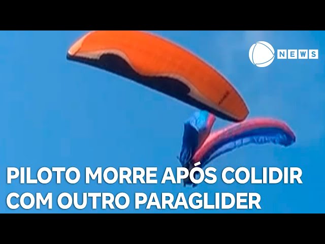 ⁣Piloto morre após paragliders se chocarem durante voo no litoral paulista