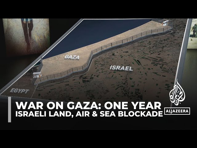 ⁣One year of Israel's war on Gaza: An open-air prison under Israeli control