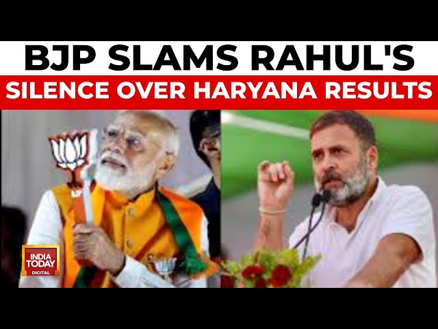 ⁣Haryana Results: BJP Criticises Rahul Gandhi's Silence On Haryana Loss | India Today