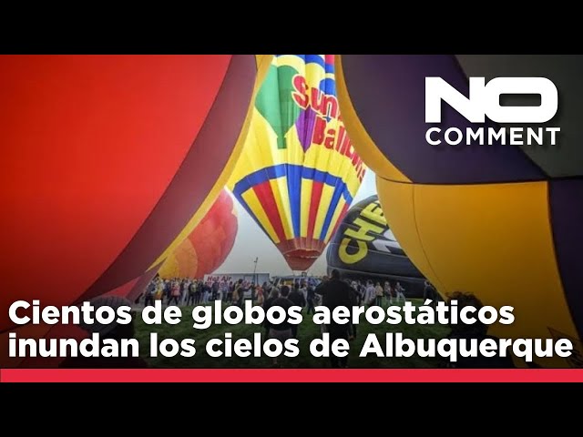 ⁣NO COMMENT: Cientos de globos aerostáticos inundan los cielos e iluminan las noches de Albuquerque