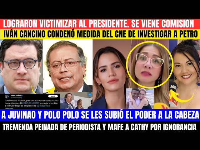 ⁣IVÁN CANCINO SALE EN DEFENSA DE PETRO POR INFAMIA DE CNE.JUVINAO SE GANA EL DESPRECI0 DE COLOMBIA