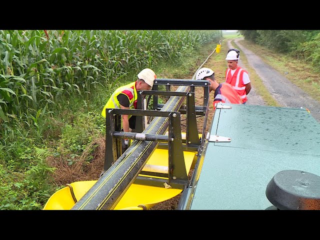 ⁣Béarn, nouvelle conduite GRDF du méthaniseur de Gardères