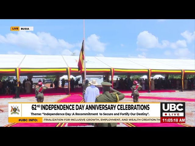 ⁣MUSEVENI WITNESSES THE UGANDAN FLAG RAISED FOR THE 62ND TIME SINCE 1962 IN BUSIA