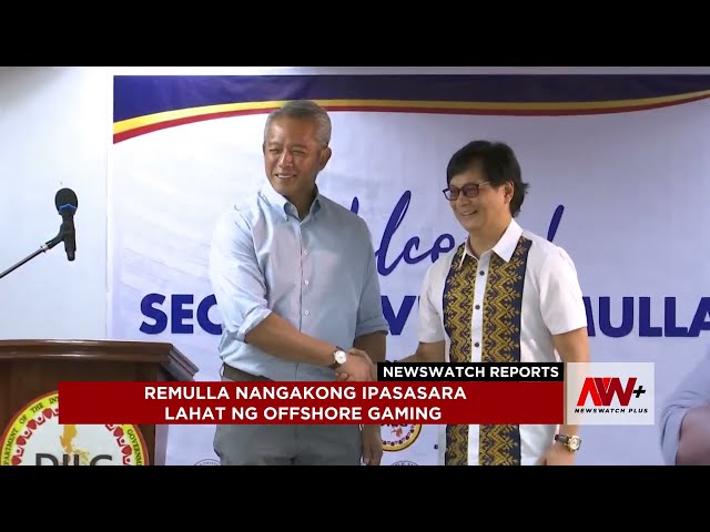 ⁣Remulla nangakong ipapasara lahat ng offshore gaming | NewsWatch Reports