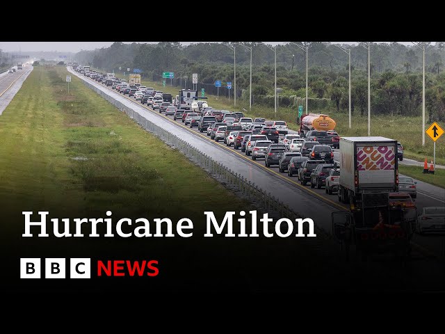 ⁣Hurricane Milton warning sees millions in Florida evacuate | BBC News