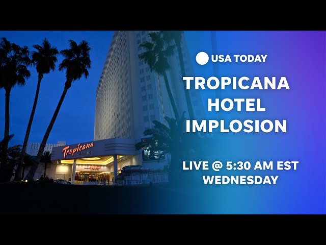 ⁣Watch live: Las Vegas' Tropicana Hotel to be imploded