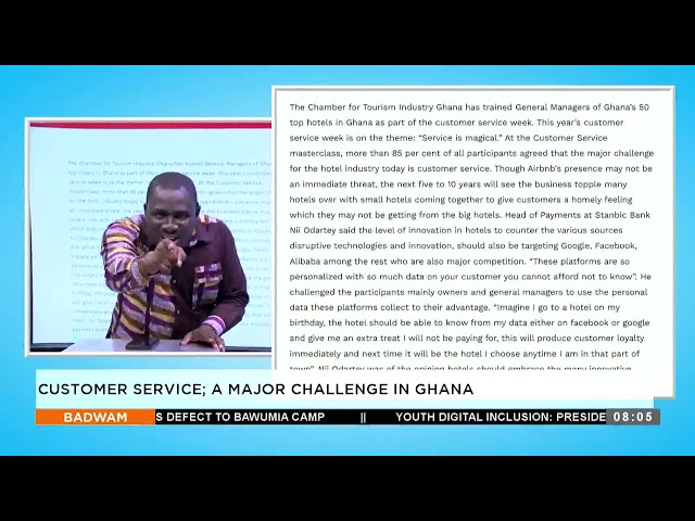 ⁣Asem Yi Di Ka: Customer service: A major challenge in Ghana - Badwam on Adom TV (09-10-24)