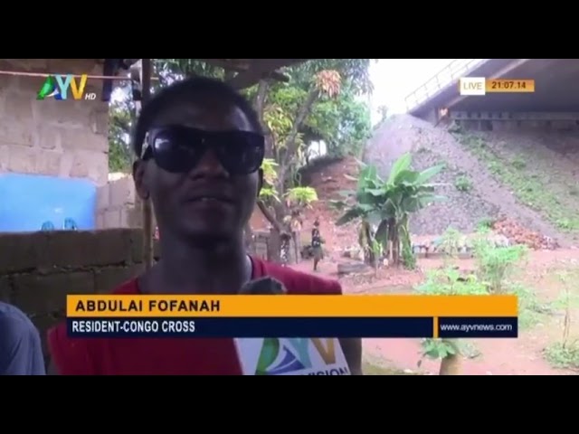 ⁣Residents living under the Congo Cross bridge in Freetown face deplorable conditions