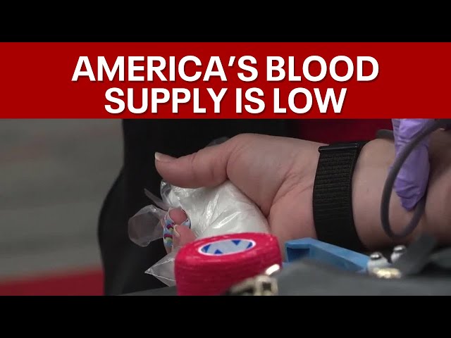 ⁣America's blood supply is low after natural disasters