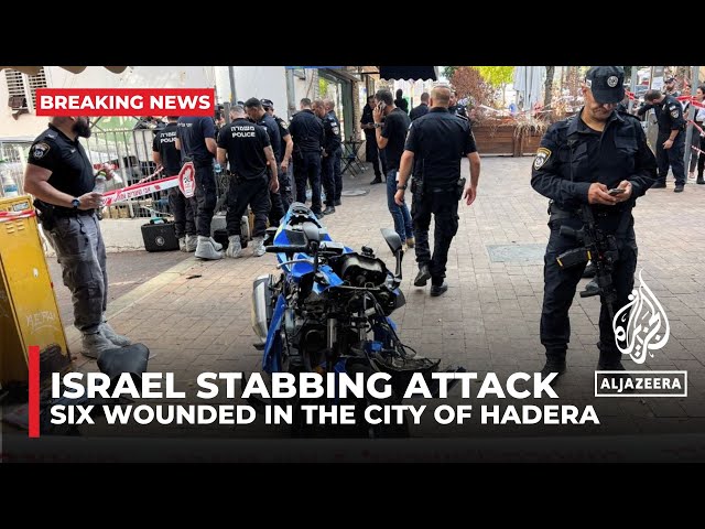 ⁣Israel: Six wounded in stabbing attack in the northern city of Hadera, police say