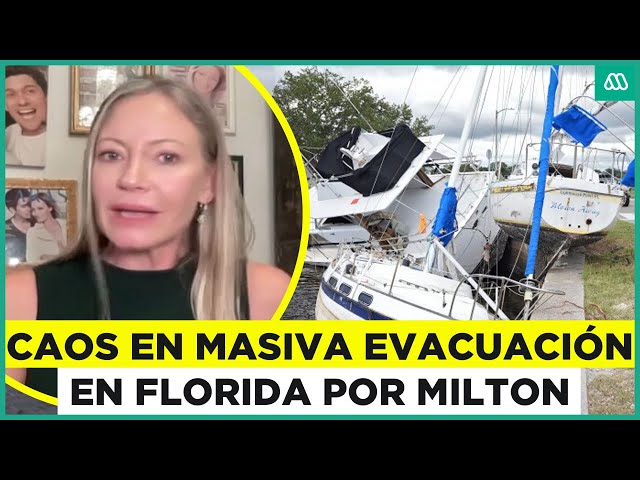 ⁣Huracán Milton sería el más peligroso en 100 años: Marcela Vacarezza habla desde Florida