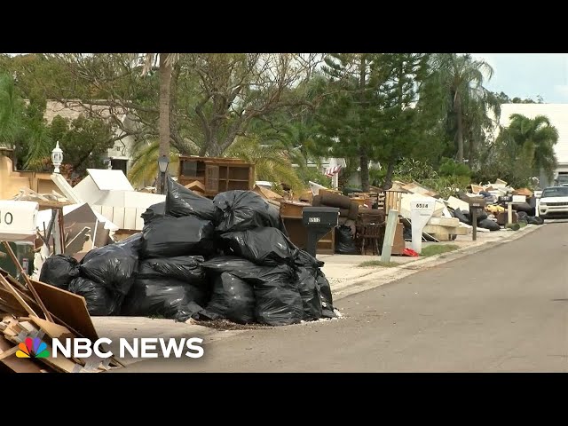 ⁣As Hurricane Milton approaches, Florida residents are concerned about Helene debris