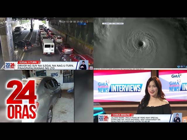 ⁣24 Oras: (Part 4) Driver ng SUV na ilegal na nag-u-turn sa EDSA Aurora Tunnel,..., atbp.