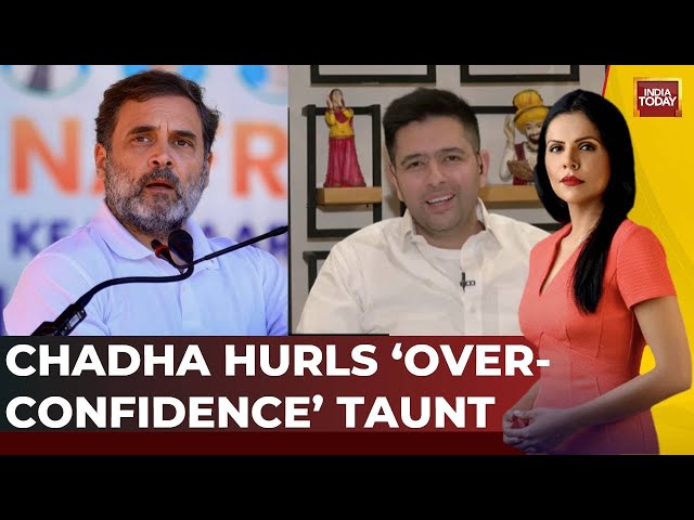 ⁣AAP MP Raghav Chadha Hurls 'Overconfidence' Taunt At Congress | AAP Wins Doda Seat | India