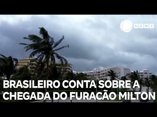 ⁣"Água acabou nos mercados", conta brasileiro que mora em Orlando, sobre chegada do furacão