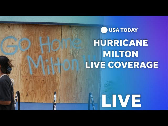 ⁣Watch live: Hurricane Milton live coverage