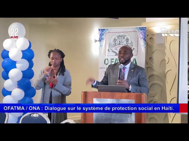 ⁣OFATMA / ONA : Dialogue sur le système de protection social en Haïti.