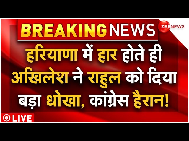 ⁣Akhilesh Yadav Action Against Rahul Gandhi LIVE : टूट गया गठबंधन, अखिलेश ने राहुल को दिया बड़ा झटका