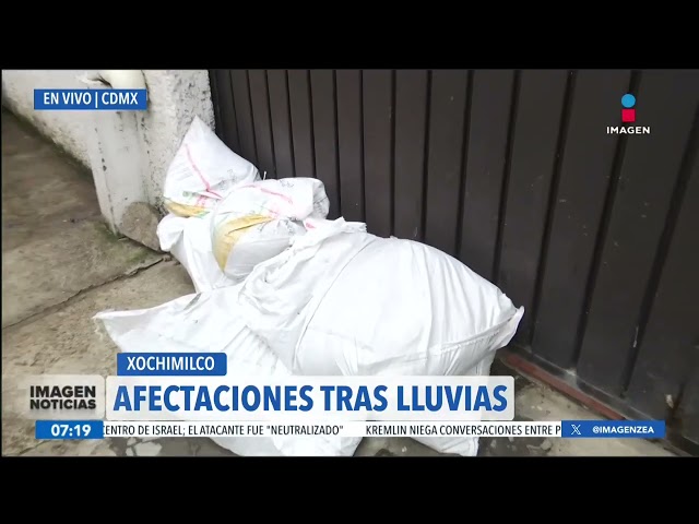 ⁣Lluvias provocan inundaciones en la alcaldía Xochimilco, CDMX | Noticias con Francisco Zea