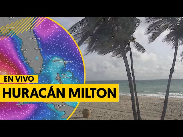 ⁣EN VIVO: Sigue el avance del huracán Milton por Estados Unidos