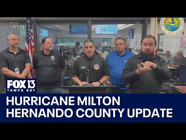 ⁣Hernando County Hurricane Milton update