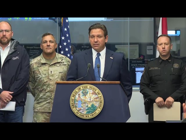 ⁣Hurricane Milton likely to “pack a major, major punch,” DeSantis warns as it nears Florida