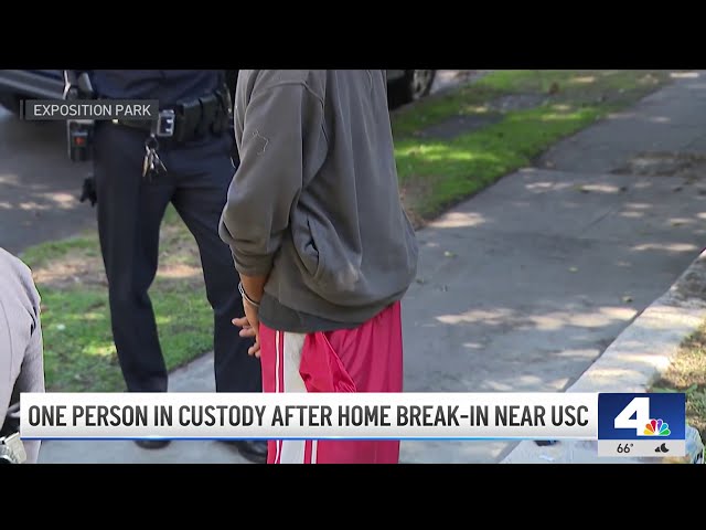 ⁣One in custody after break-in near USC