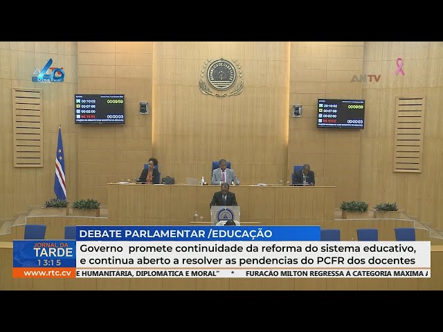 ⁣Governo promete continuar reforma educativa e resolver pendências do PCFR dos docentes