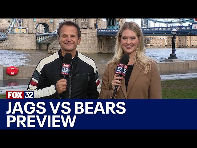 ⁣Jaguars vs Bears: Fox 32's Lou Canellis and Cassie Carlson preview London matchup