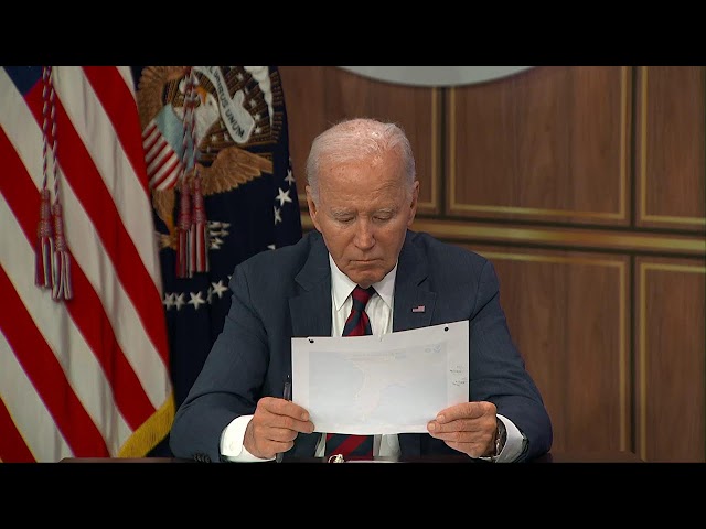 ⁣Biden, Harris are briefed on Hurricane Milton, Helene